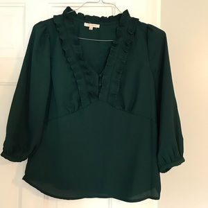Emerald blouse from stitch fix. Never worn